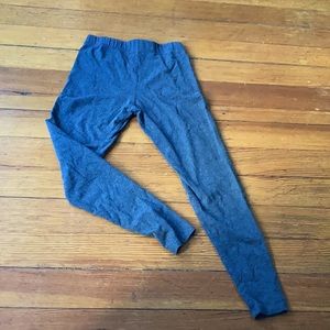 Grey leggings mid-rise full-length